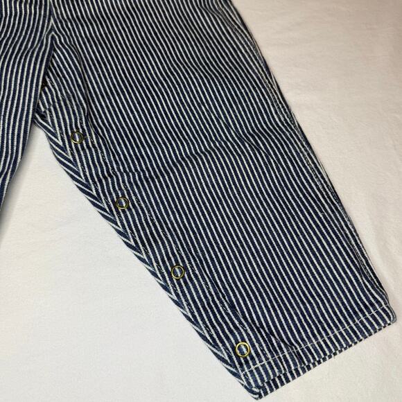 VTG OshKosh B’Gosh Overalls 5T Blue Striped - Picture 8 of 16